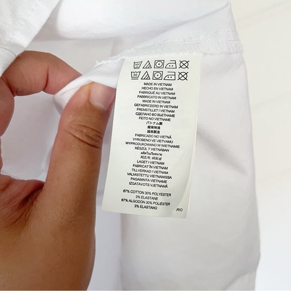 NWT Michael Kors Women’s Sleeveless Ruffle Poplin White Top Blouse Size Large - Picture 4 of 9